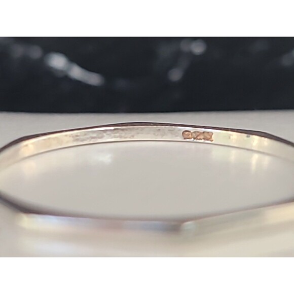 Pure Vida 925 Sterling Silver Edgy Band Ring, Size US 9.5 - Picture 6 of 10